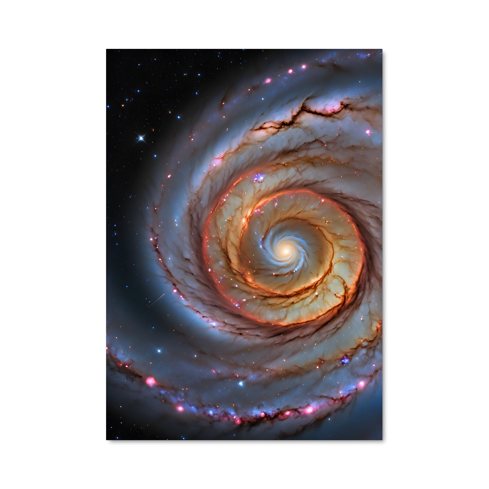Poster sublime spirale galactique